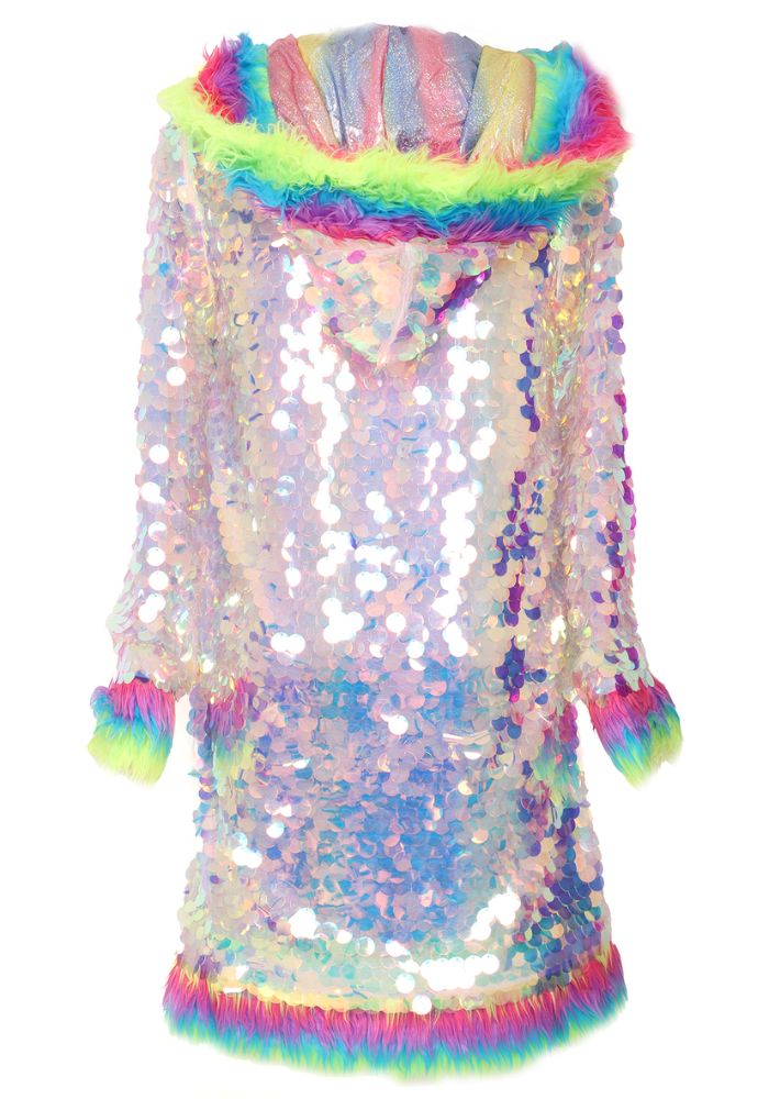 Carnavalsjas Pailletten Multibont Luxe Unisex - Carnavalsjassen Dames - Carnavalsjas Store